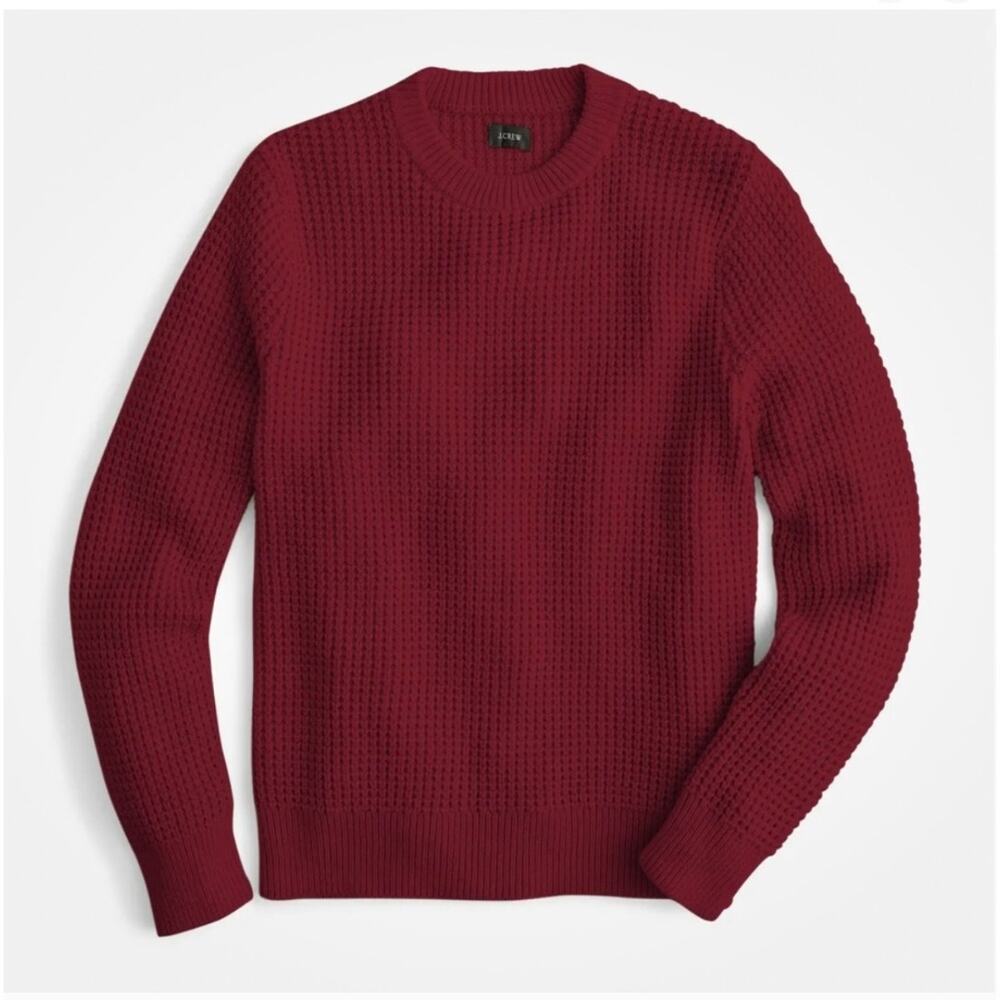 J Crew Cotton Thermal Crewneck Sweater